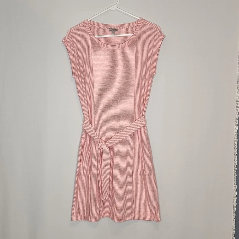 T by Talbots Size P Light Pink/White dress
